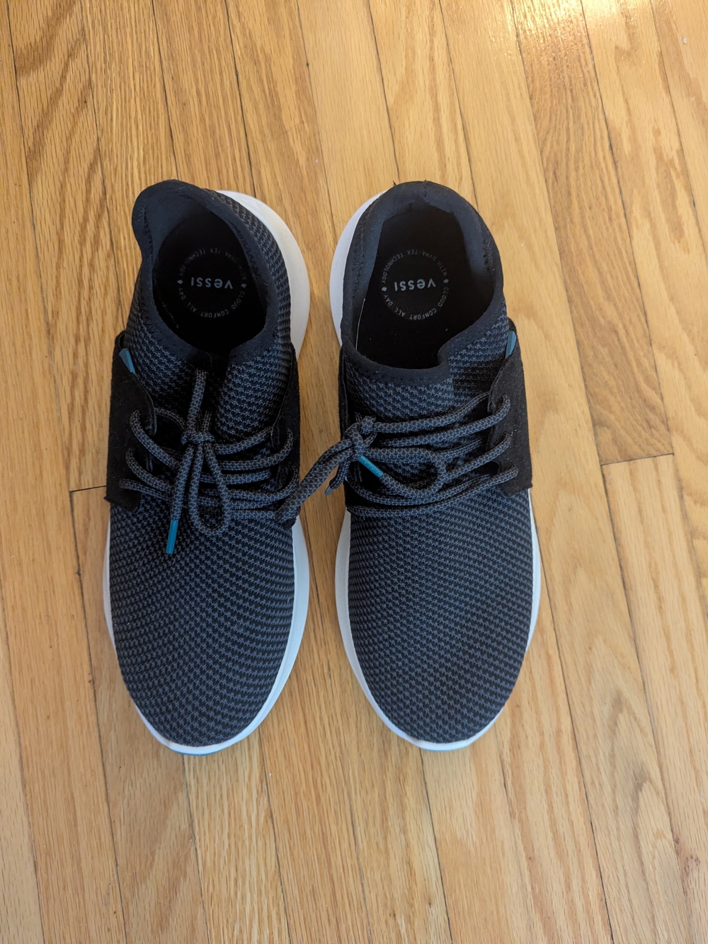 Vessi Women's Everyday Classic Knit Slip-On Sneaker in Midnight Black